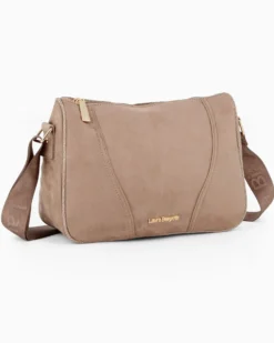 LAURA BIAGIOTTI - Borsa sacca terra scamosciata con tasca posteriore