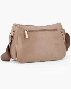 LAURA BIAGIOTTI - Borsa sacca terra scamosciata con tasca posteriore