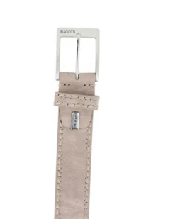 LAURA BIAGIOTTI - Cinta taupe con fibbia in metallo