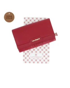 LAURA BIAGIOTTI - Portafoglio rosso con patta