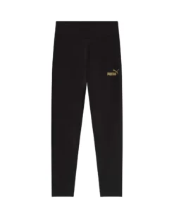 LEGGINGS ESS+GLITTER LOGO BLACK-GOLD