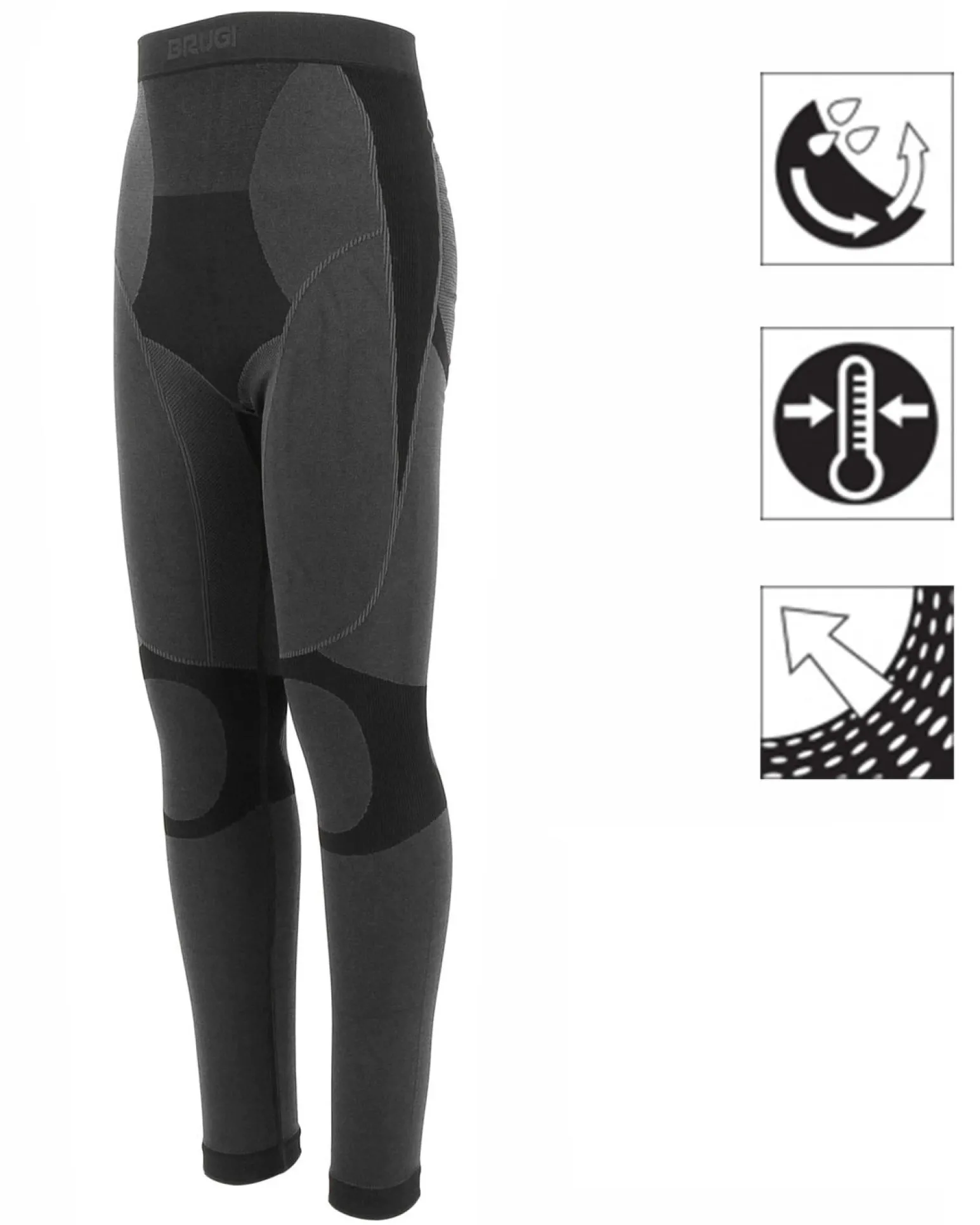 LEGGINGS INTIMO TERMICO UOMO BLACK