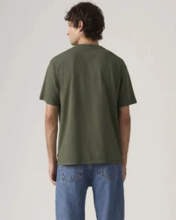 LEVI'S - T-SHIRT MEZZA MANICA RED TAB VINTAGE TEE VERDE DA UOMO, A0637_0189