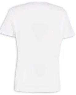 LILO&STITCH - Tshirt bianca da donna con stampa Stitch - JL052546