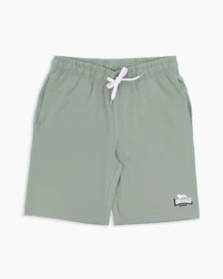 LONSDALE - BERMUDA UOMO VERDE CHIARO CON DETTAGLI BIANCHI E BLU - LOUPE26095