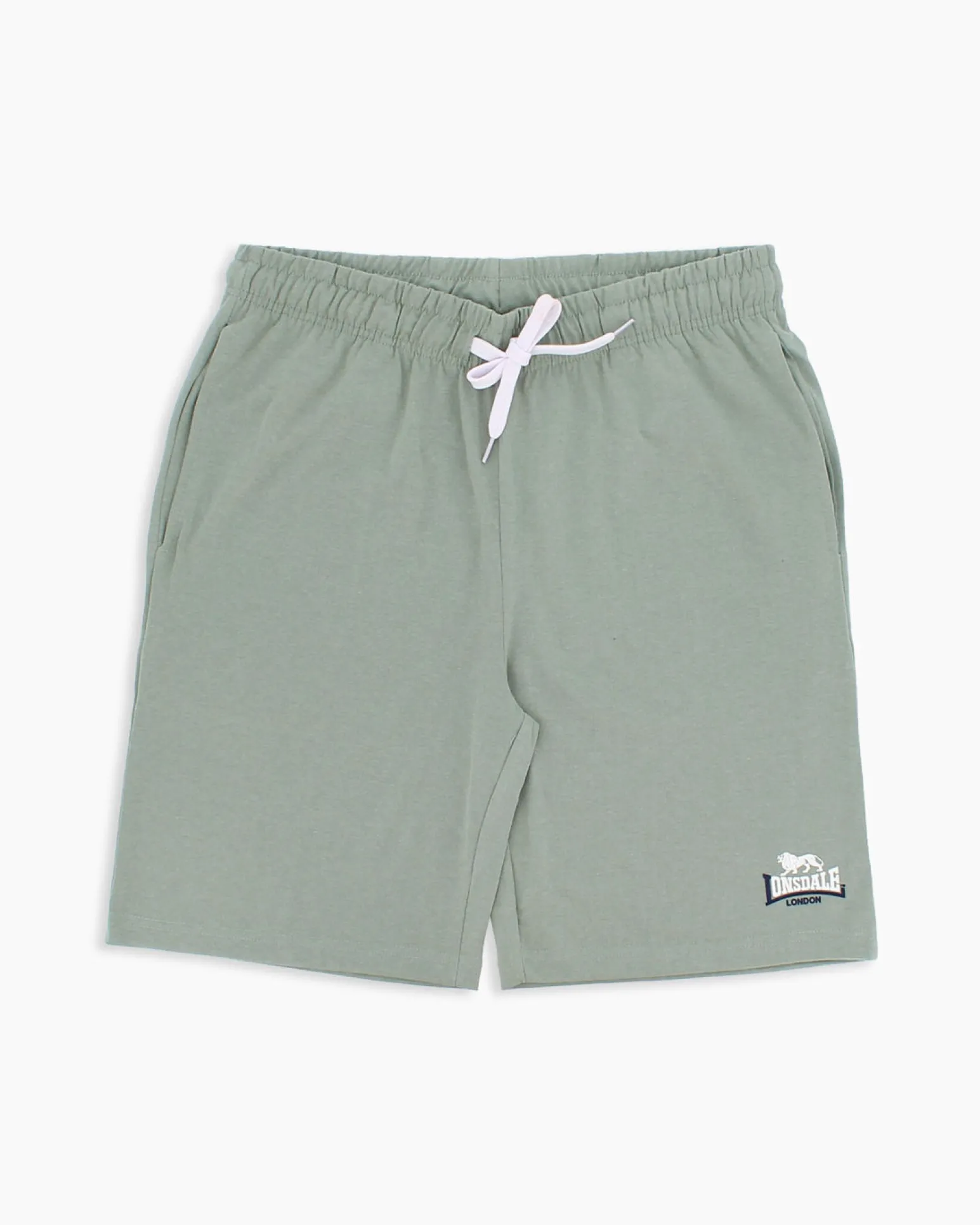 LONSDALE - BERMUDA UOMO VERDE CHIARO CON DETTAGLI BIANCHI E BLU - LOUPE26095