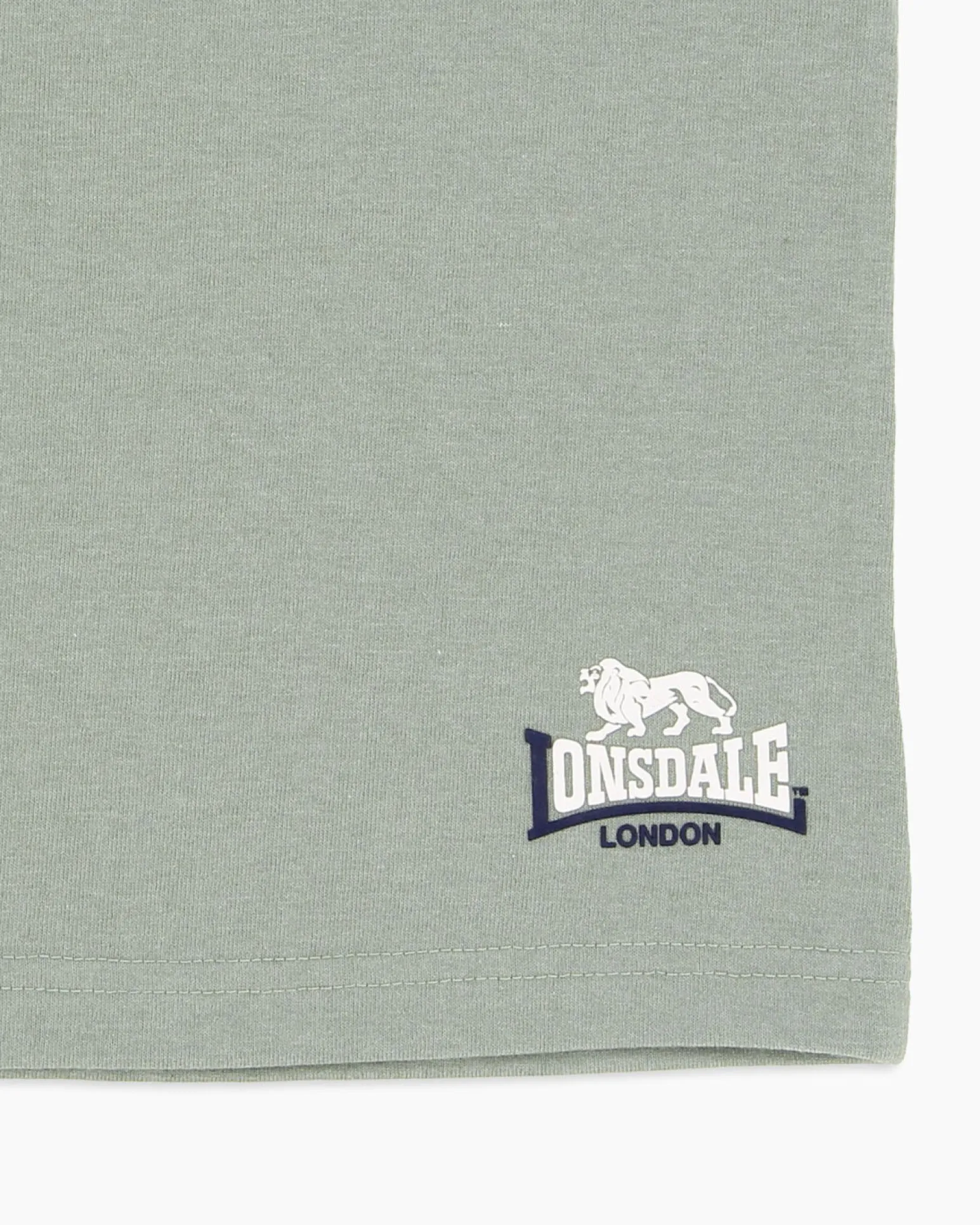 LONSDALE - BERMUDA UOMO VERDE CHIARO CON DETTAGLI BIANCHI E BLU - LOUPE26095