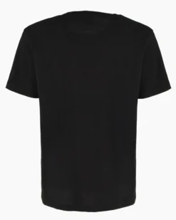 LONSDALE - Tshirt manica corta nera con logo in cotone
