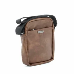LOTTO - Borsello effetto vintage con tasca zip frontale
