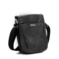 LOTTO - Borsello effetto vintage con zip su patta