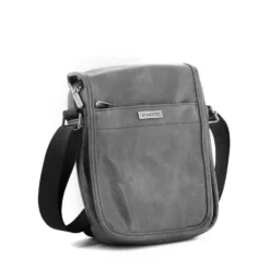 LOTTO - Borsello effetto vintage con zip su patta