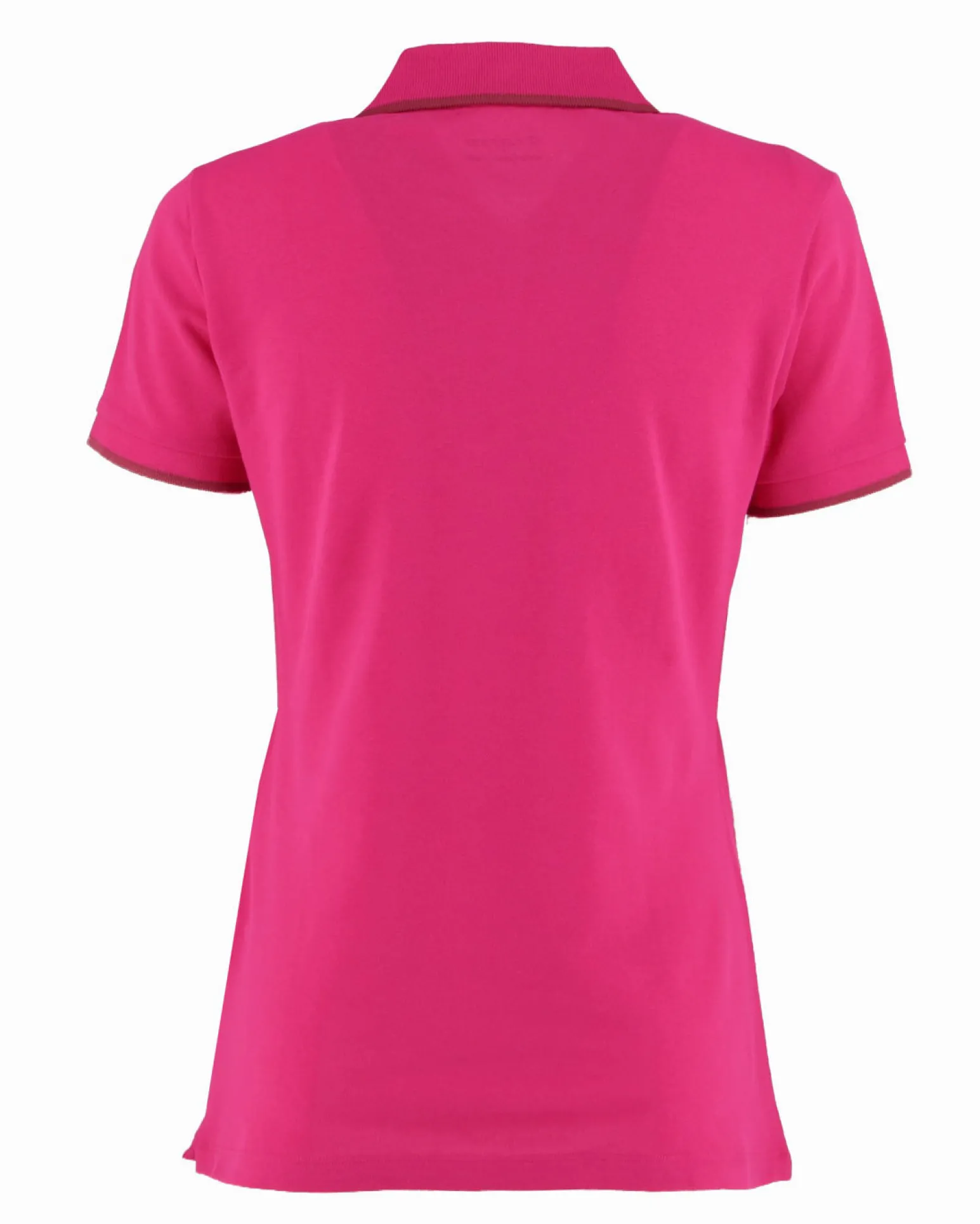 LOTTO - POLO MEZZA MANICA DONNA CLASSICA STC PQ FUXIA CON RIGHINO BORDEAUX - 213501/0NW