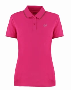 LOTTO - POLO  MEZZA MANICA DONNA CLASSICA STC PQ FUXIA CON RIGHINO BORDEAUX - 213501/0NW