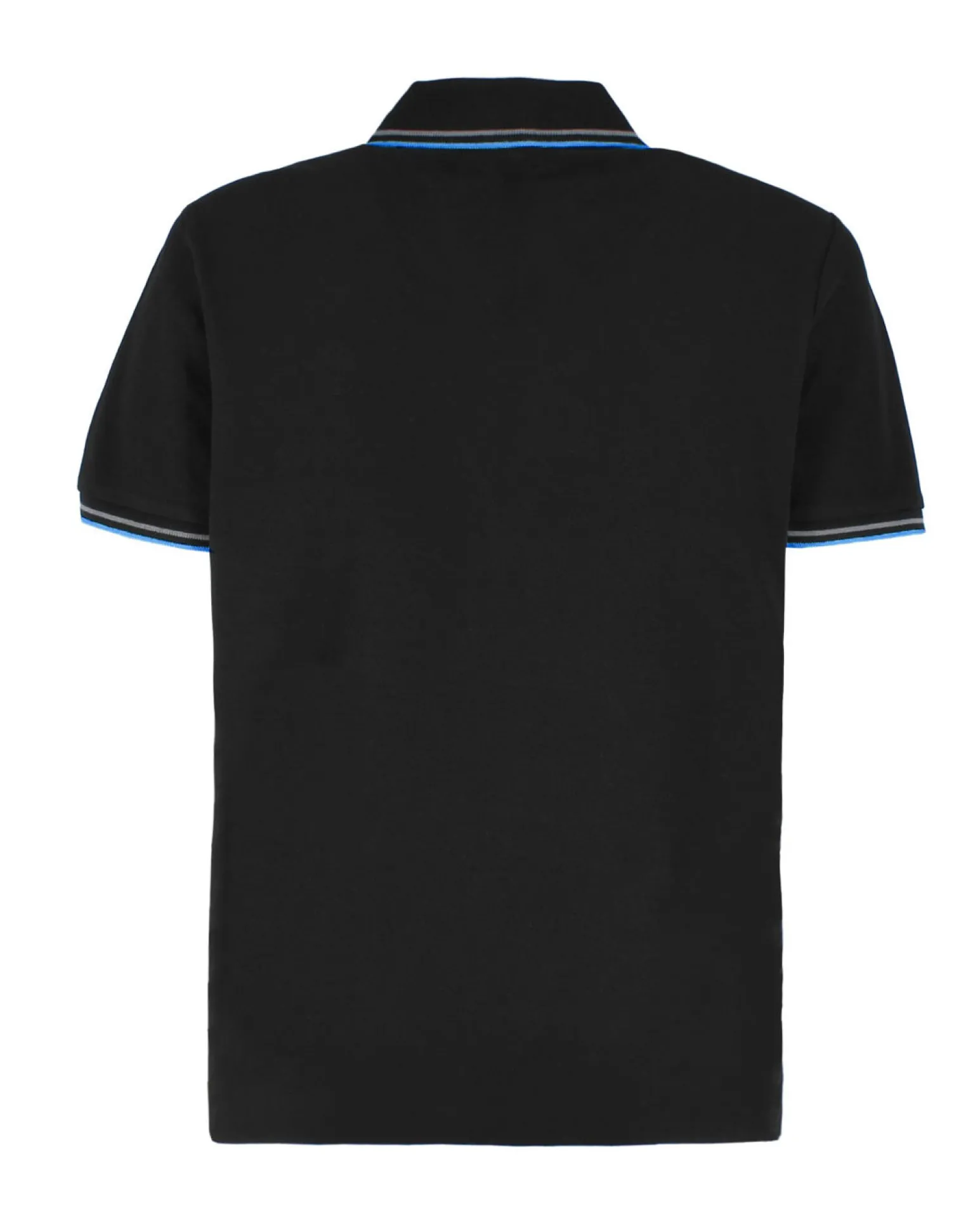 LOTTO - POLO MEZZA MANICA UOMO GRIGIA CON RIGHINO GRIGIO E BLU CLASSICA - 219238/D7C