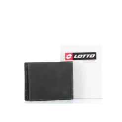 LOTTO - Portafoglio in VERA PELLE con doppio scomparto banconote e tasca portaspicci