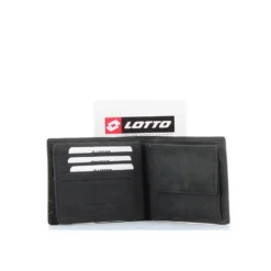 LOTTO - Portafoglio in VERA PELLE con doppio scomparto banconote e tasca portaspicci