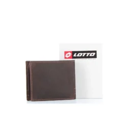 LOTTO - Portafoglio in VERA PELLE con doppio scomparto banconote e tasca portaspicci