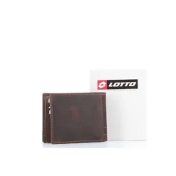 LOTTO - Portafoglio in VERA PELLE con doppio scomparto banconote e tasca portaspicci