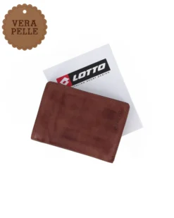 LOTTO - Portafoglio uomo marrone in VERA PELLE
