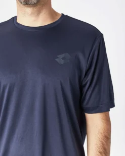 LOTTO - T SHIRT SPORTIVA MEZZA MANICA IN TESSUTO TRASPIRANTE  BLU SCURO  DA UOMO,  218935/1CI