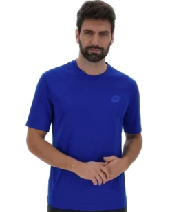 LOTTO - T SHIRT SPORTIVA MEZZA MANICA IN TESSUTO TRASPIRANTE  BLU ROYAL  DA UOMO, 218935/8CM