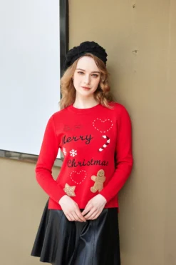 MAGLIA MANICA LUNGA NATALE