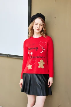 MAGLIA MANICA LUNGA NATALE