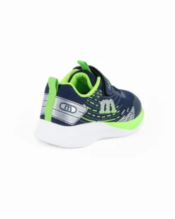 MELANIA - Sneakers blu da bimbo con strappo, numerata 25/30
