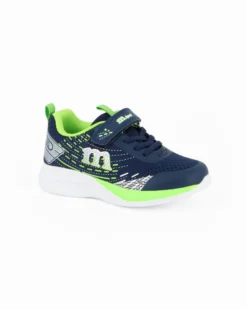 MELANIA - Sneakers blu da bimbo con strappo, numerata 25/30