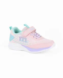 MELANIA - Sneakers rosa da bambina con strappo, numerata 31/36