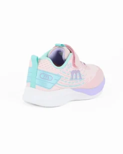 MELANIA - Sneakers rosa da bambina con strappo, numerata 31/36
