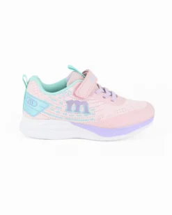 MELANIA - Sneakers rosa da bambina con strappo, numerata 31/36