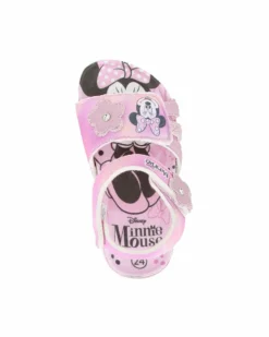 MINNIE - Sandalo rosa con chiusure a reappo