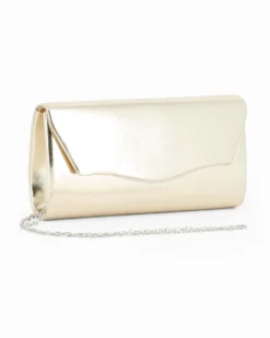 MIS GLOBO - Pochette oro con patta effetto onda