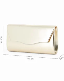 MIS GLOBO - Pochette oro con patta effetto onda