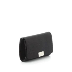 MISS GLOBO- Mini bag gitterata con placca metallo a chiusura