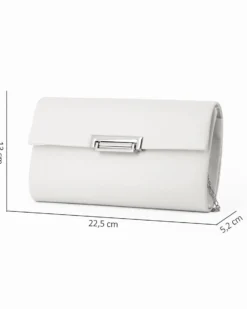 MISS GLOBO - Pochette bianca con patta