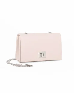 MISS GLOBO - Pochette con patta tortora e chiusura a girello