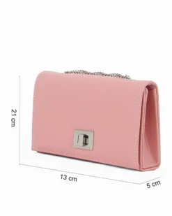 MISS GLOBO - Pochette rosa con patta e chiusura a girello