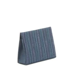 MISS GLOBO- Pochette triangolare con fasce strass verticali