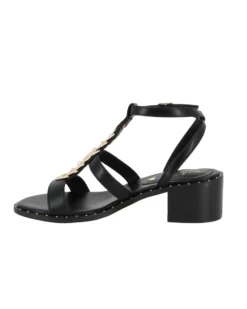 MISS GLOBO - Sandalo nero, tacco 5CM