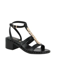 MISS GLOBO - Sandalo nero, tacco 5CM