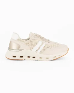 MISS GLOBO - Sneakers beige con lacci