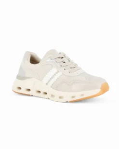 MISS GLOBO - Sneakers beige con lacci