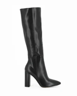 MISS GLOBO - Stivale nero a punta con zip laterale, tacco 9,5CM