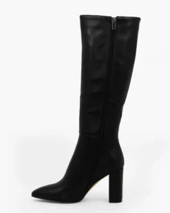 MISS GLOBO - Stivale nero con zip laterale, tacco 8CM