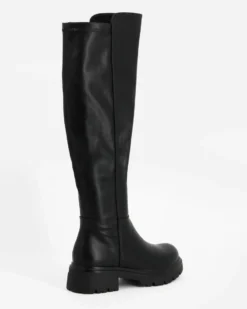 MISS GLOBO - Stivale nero con zip laterale, tacco 4CM