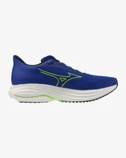 MIZUNO - SCARPA DA RUNNING WAVE ULTIMA 17 BLU  CON DETTAGLI VERDI E  GIALLO FLUO DA UOMO, J1GC2618_01