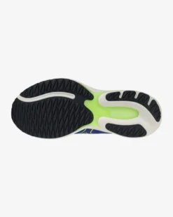 MIZUNO - SCARPA DA RUNNING WAVE ULTIMA 17 BLU  CON DETTAGLI VERDI E  GIALLO FLUO DA UOMO, J1GC2618_01