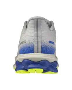 MIZUNO - SCARPA DA RUNNING WAVE SYRISE 7 GRIGIA  CON DETTAGLI BLU E GIALLO FLUO DA UOMO, J1GC2609_02